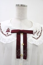 画像3: Amavel / 鍵刺繍ブラウス Free オフ/ワイン H-26-04-27-1051-CA-BL-NS-ZH (3)