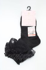 画像1: m petit by misako / ECAMCSNIバラレース 23-25cm ブラック H-26-04-27-1006-LO-ZA-YZ-ZH (1)