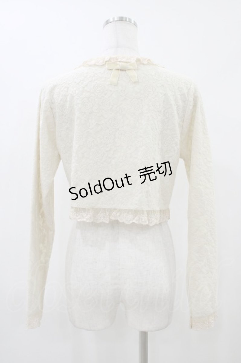 画像2: axes femme / フラワーレースボレロ M アイボリー H-26-04-27-1054-AX-TO-NS-ZH (2)