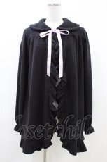 画像1: Nile Perch / ボアフリルカーディガン FREE ブラック H-26-04-27-1062-LO-TO-YZ-ZH (1)