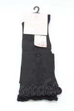 画像1: m petit by misako / AMOVKNIフロートロゴ 23-25cm ブラック H-26-04-27-1008-LO-ZA-YZ-ZH (1)