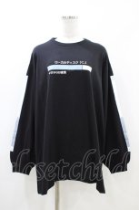 画像1: FLC / ぬた。コラボ　TT*ロゴBIGロンT L ブラック H-26-04-27-1063-LO-TS-YZ-ZH (1)