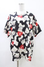 画像1: Honey Cinnamon / シナモンくん総柄Tシャツ Free ブラック H-26-04-27-1064-LO-TS-NS-ZH (1)