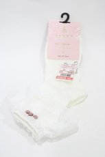 画像1: m petit by misako / ECAMCSNIバラレース 23-25cm アイボリー H-26-04-27-1009-LO-ZA-YZ-ZH (1)