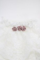 画像2: m petit by misako / ECAMCSNIバラレース 23-25cm アイボリー H-26-04-27-1009-LO-ZA-YZ-ZH (2)