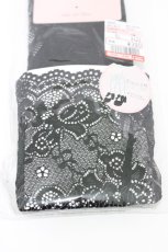 画像2: m petit by misako / ECAMHSNIレースレーシー 23-25cm ブラック H-26-04-27-1017-LO-ZA-YZ-ZH (2)