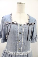 画像3: axes femme / シャンブレーロングワンピース M ブルー H-26-04-27-1027-AX-OP-NS-ZH (3)