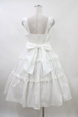 画像2: Alice Mashiro / TT*MAAフリルジャンパースカート L 白 H-26-04-27-1030-PU-OP-NS-ZH (2)