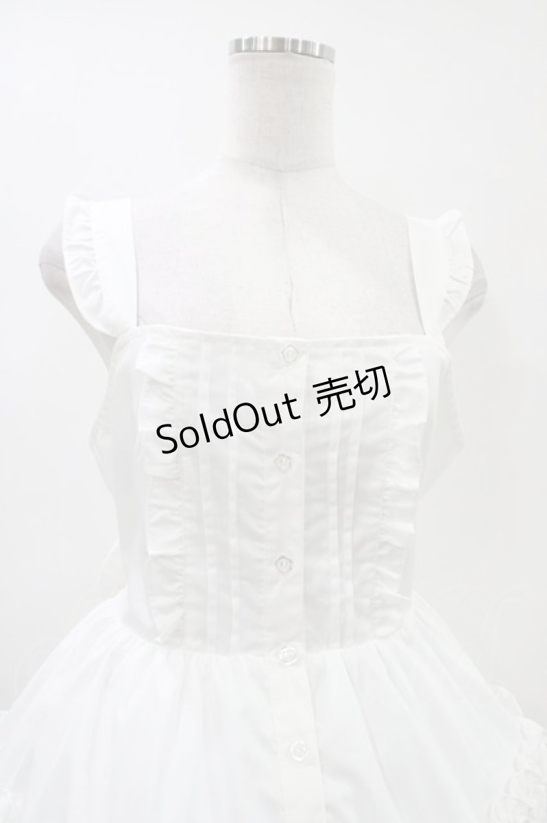 画像3: Alice Mashiro / TT*MAAフリルジャンパースカート L 白 H-26-04-27-1030-PU-OP-NS-ZH (3)