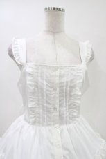 画像3: Alice Mashiro / TT*MAAフリルジャンパースカート L 白 H-26-04-27-1030-PU-OP-NS-ZH (3)