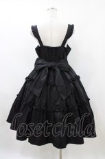 画像2: Alice Mashiro / TT*MAAフリルジャンパースカート L ブラック H-26-04-27-1032-PU-OP-NS-ZH (2)