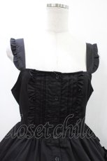 画像3: Alice Mashiro / TT*MAAフリルジャンパースカート L ブラック H-26-04-27-1032-PU-OP-NS-ZH (3)