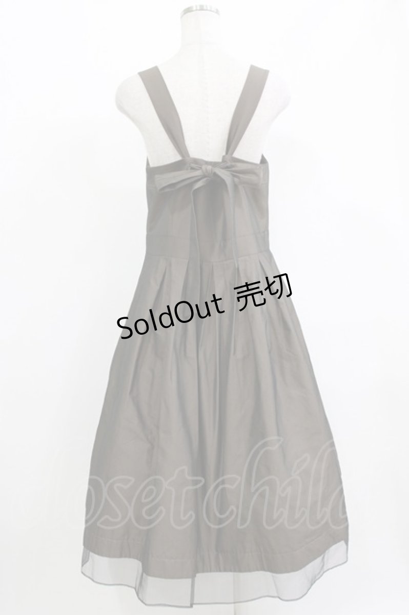 画像3: Jane Marple / Violin embroideryストラップドレス  ブロンズ H-26-04-27-005-JM-OP-KB-ZH (3)