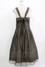 画像3: Jane Marple / Violin embroideryストラップドレス  ブロンズ H-26-04-27-005-JM-OP-KB-ZH (3)
