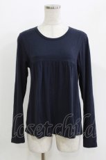 画像1: Jane Marple Dans Le Salon / 切替カットソー M ネイビー H-26-04-27-056-JM-TO-KB-ZH (1)