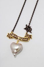 画像1: Q-pot. / Q-pot.×Q-pid. Sweetheart Necklace  ブラウン H-26-04-27-070-QP-AC-KB-ZH (1)