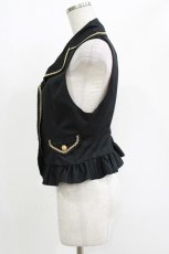 画像2: MA / ネコミミ騎士団プランス・ジレ弐  ブラック×ゴールド H-26-04-27-011-PU-TO-KB-ZH (2)