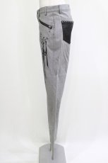 画像2: BPN FOR MEN / チャームプリント千鳥チェックパンツ M ブラック H-26-04-27-012-GO-PA-KB-ZH (2)