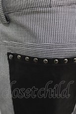 画像4: BPN FOR MEN / チャームプリント千鳥チェックパンツ M ブラック H-26-04-27-012-GO-PA-KB-ZH (4)