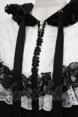 画像4: HANGRY&ANGRY / H&A CAT LACE EARS DRESS PARKA  黒×白 H-26-04-27-017-HN-TO-AK-ZH (4)