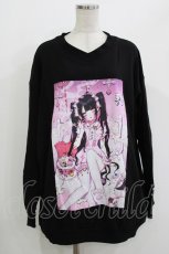 画像1: REFLEM / REFLEM×negi イラストV/Nトレーナー FREE 黒 H-26-04-27-018-PU-TO-AK-ZH (1)