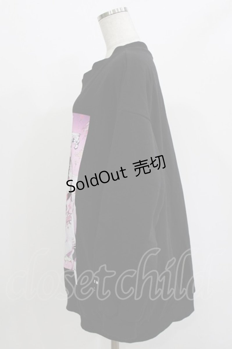 画像2: REFLEM / REFLEM×negi イラストV/Nトレーナー FREE 黒 H-26-04-27-018-PU-TO-AK-ZH (2)