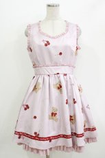 画像1: Ank Rouge / CherryTeddyジャンパースカート M ピンク H-26-04-28-025-CA-OP-NS-ZH (1)
