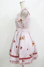 画像2: Ank Rouge / CherryTeddyジャンパースカート M ピンク H-26-04-28-025-CA-OP-NS-ZH (2)