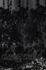 画像4: axes femme / ストライプ柄透かしパンツ M ブラック H-26-04-28-033-AX-PA-NS-ZH (4)