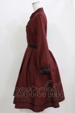 画像2: axes femme / タイ付ワンピース Free ワイン H-26-04-28-004-AX-OP-NS-ZH (2)