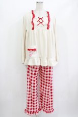 画像1: m petit by misako / ハローキティ/ルームウェア L オフ/レッド H-26-04-28-034-LO-OP-NS-ZH (1)