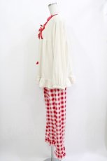 画像2: m petit by misako / ハローキティ/ルームウェア L オフ/レッド H-26-04-28-034-LO-OP-NS-ZH (2)