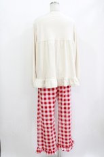 画像3: m petit by misako / ハローキティ/ルームウェア L オフ/レッド H-26-04-28-034-LO-OP-NS-ZH (3)