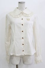画像1: Angelic Pretty / ストライプリボン刺繍ブラウス Free アイボリー H-26-04-28-038-AP-BL-NS-ZH (1)