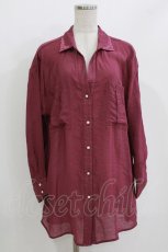 画像1: axes femme / シアー素材シャツ M パープル H-26-04-28-040-AX-BL-NS-ZH (1)