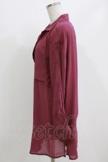 画像2: axes femme / シアー素材シャツ M パープル H-26-04-28-040-AX-BL-NS-ZH (2)