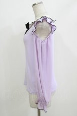 画像2: Secret Honey / ハートバックルリボントップス Free ラベンダー H-26-04-28-045-CA-TO-NS-ZH (2)