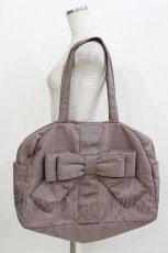 画像1: m petit by misako / TT*AMリボンボストン  モカ H-26-04-28-049-LO-BG-NS-ZH (1)