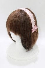 画像1: m petit by misako / AM*NIヘッドドレスB  ピンク H-26-04-28-053-LO-AC-NS-ZH (1)