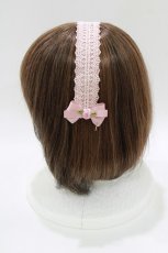 画像2: m petit by misako / AM*NIヘッドドレスB  ピンク H-26-04-28-053-LO-AC-NS-ZH (2)