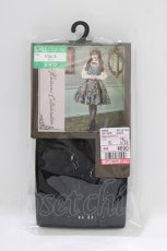 画像1: Kurumi Collaboration / ECKurumiタイツバラ L~LL ブラック H-26-04-28-054-GO-ZA-NS-ZH (1)