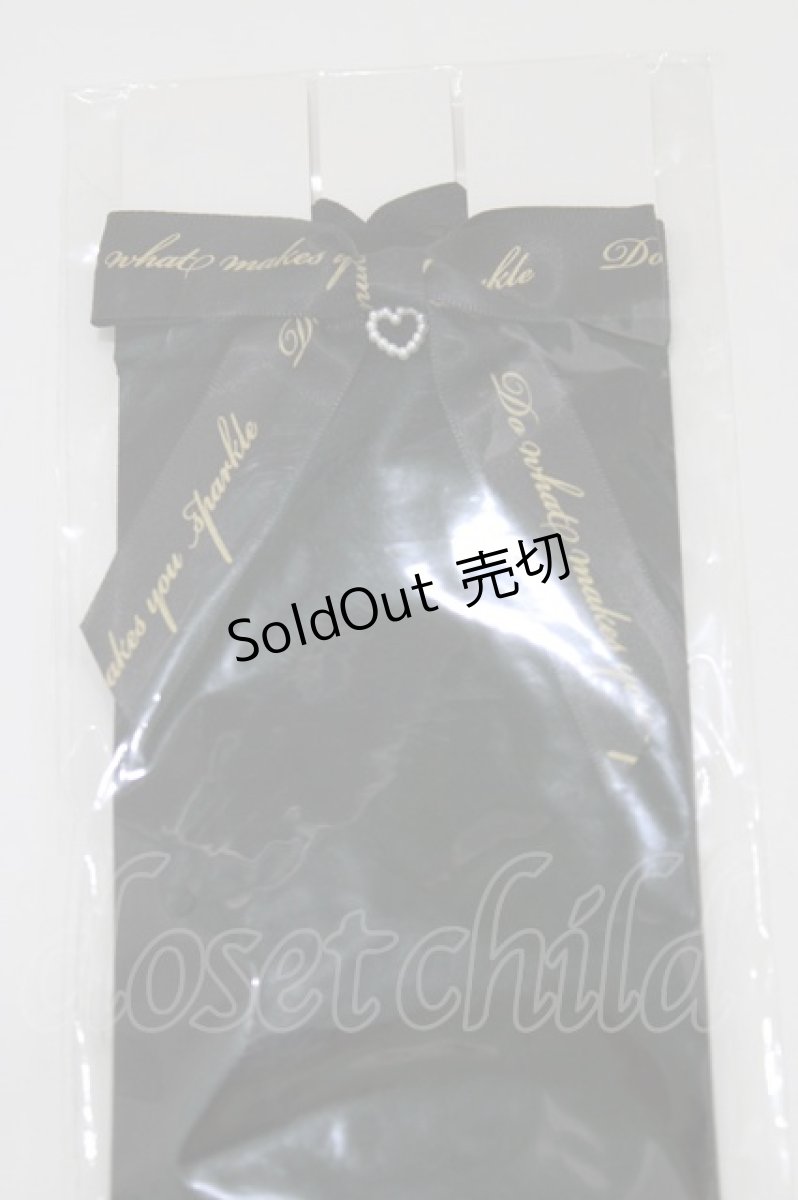 画像2: LOLITAその他 / イモちゃん/OVKガーターリボン  ブラック H-26-04-28-060-LO-ZA-NS-ZH (2)