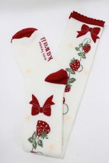 画像1: axes femme kawaii / いちご柄オーバーニー Free オフ H-26-04-28-064-AX-ZA-NS-ZH (1)