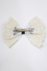 画像3: m petit by misako / リボンバレッタ  アイボリー H-26-04-28-068-LO-AC-NS-ZH (3)