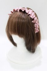 画像1: m petit by misako / AMギャザーカチューシャ  ピンク H-26-04-28-070-LO-AC-NS-ZH (1)