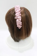 画像2: m petit by misako / AMギャザーカチューシャ  ピンク H-26-04-28-070-LO-AC-NS-ZH (2)