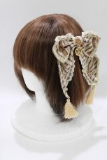 画像1: BABY,THE STARS SHINE BRIGHT / Julietのためのソネット〜Romantic Irony入りの恋薬〜バレッタ  Mint green / Rose stripe × Light Ivory lace H-26-04-28-072-BA-AC-NS-ZH (1)