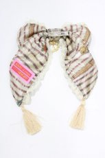 画像3: BABY,THE STARS SHINE BRIGHT / Julietのためのソネット〜Romantic Irony入りの恋薬〜バレッタ  Mint green / Rose stripe × Light Ivory lace H-26-04-28-072-BA-AC-NS-ZH (3)