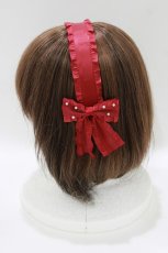画像2: m petit by misako / AMPLリボンカチューシャ  レッド H-26-04-28-073-LO-AC-NS-ZH (2)