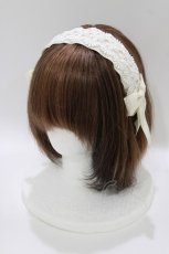 画像1: m petit by misako / AMレースカチューシャ  アイボリー H-26-04-28-074-LO-AC-NS-ZH (1)